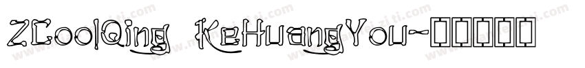 ZCoolQing KeHuangYou字体转换
